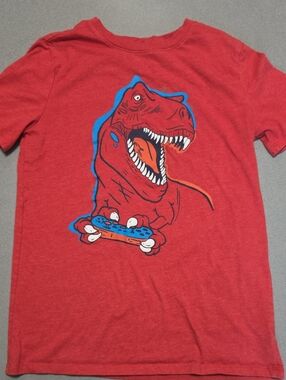 Cat & Jack Red Dino Gamer Graphic Tee